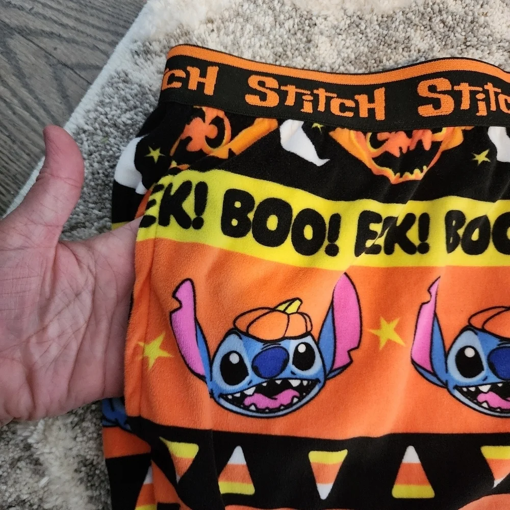 Disney Stitch Halloween Soft Pajama Pants Sleepwear Lounge Women's Large L EUC - Picture 6 of 9